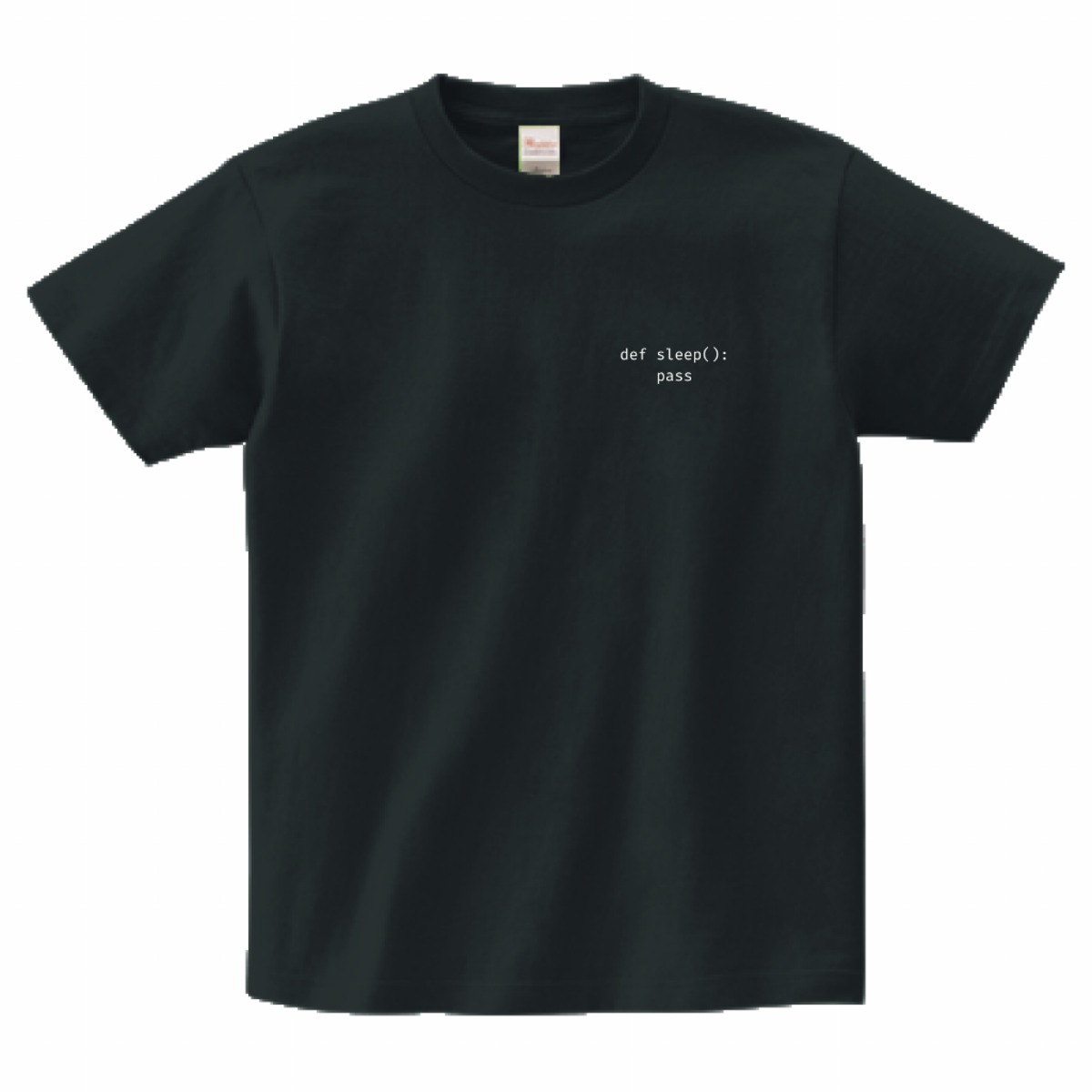 Python Tシャツ, エンジニアネタ, def sleep pass デザインTシャツ 
