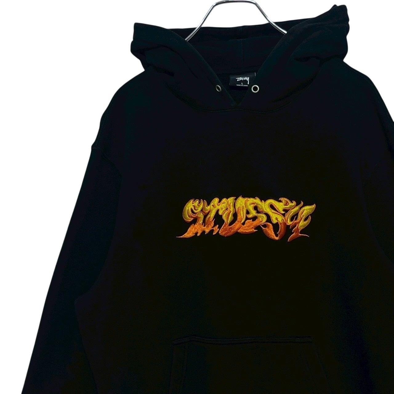 stussy ステューシー カバーオール L プリントロゴ ワンポイントロゴ