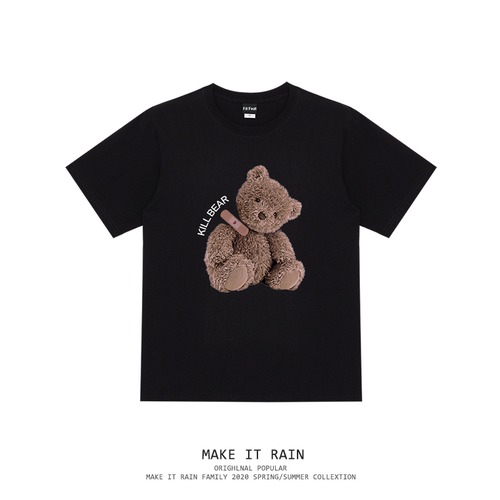 バンドプリントTシャツ レディースルーズ自然派 MAKE_ITRAIN65719324849