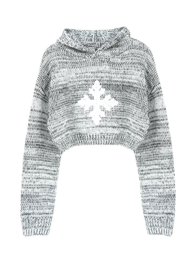 design short hooded sweater