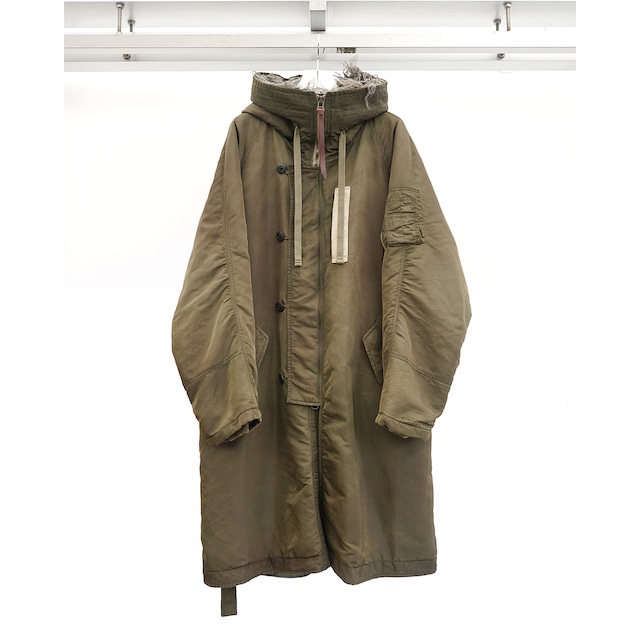 [The Viridi-anne] (ザヴィリディアン) VI-4003-06 N-3B HOODED COAT (OLIVE DARB)