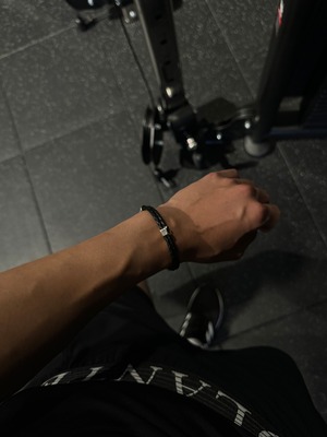 Minimal Stripe Leather Bracelet (2color)