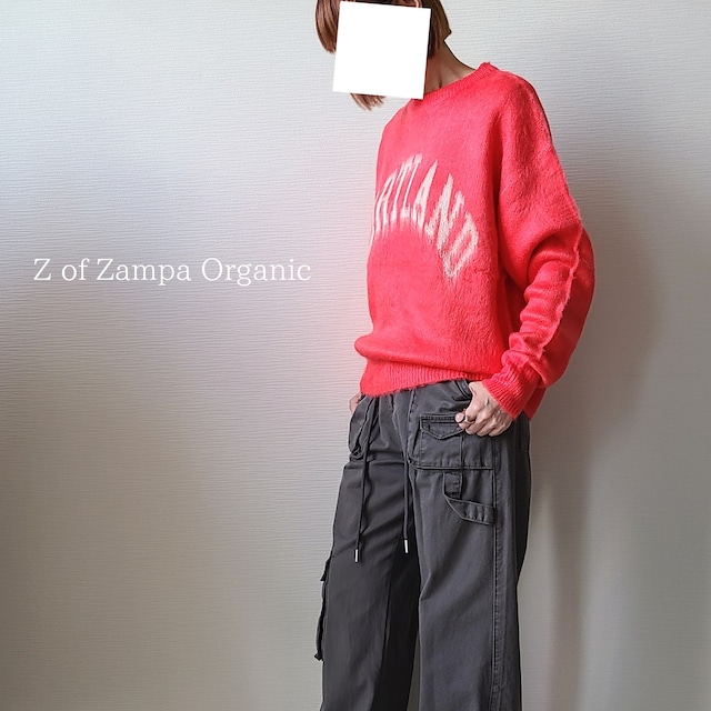 【Z of Zampa Organic】ロゴジャガードシャギークルーネックプルオーバー(39-0288)