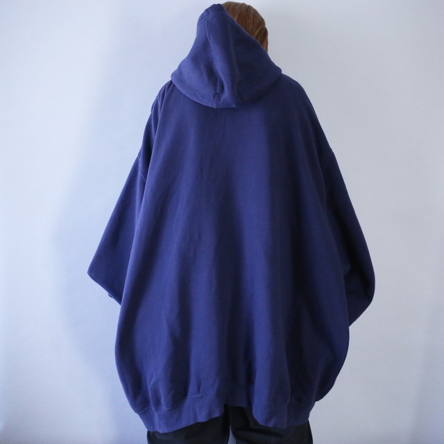 "KING SIZE" XXXXXXXXL super over silhouette zip-uo sweat parka