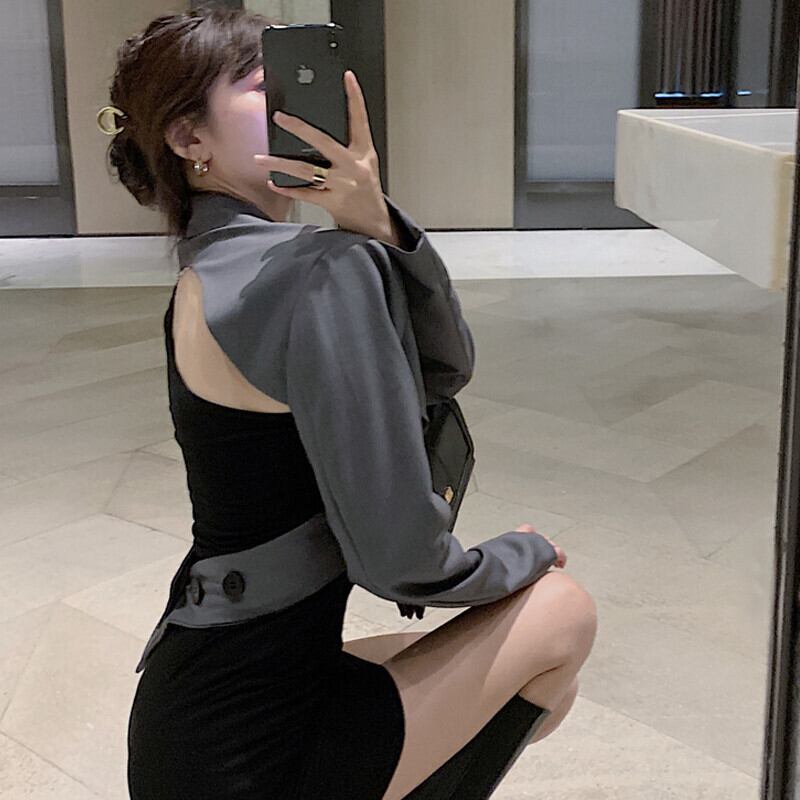 ショートジャケット サマースタイルスタンダード ロング レトロ ストリート 夏物 ガールズファッション5187726704