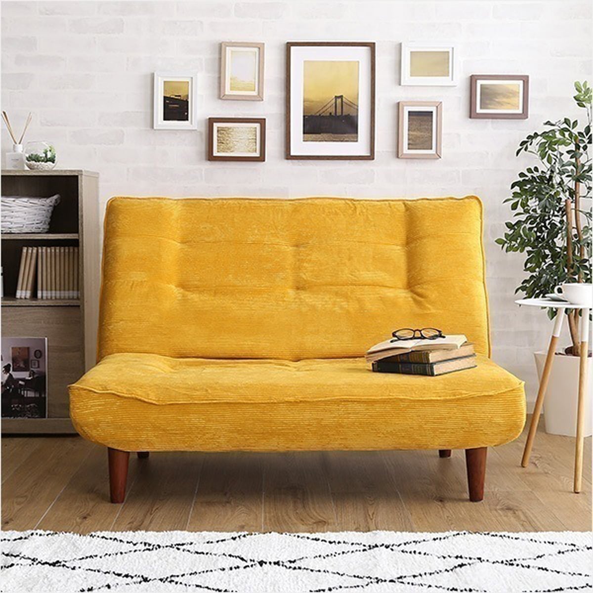 2Pリクライニング コーデュロイソファ 二人掛け ソファ ソファー クライニング ポケットコイル