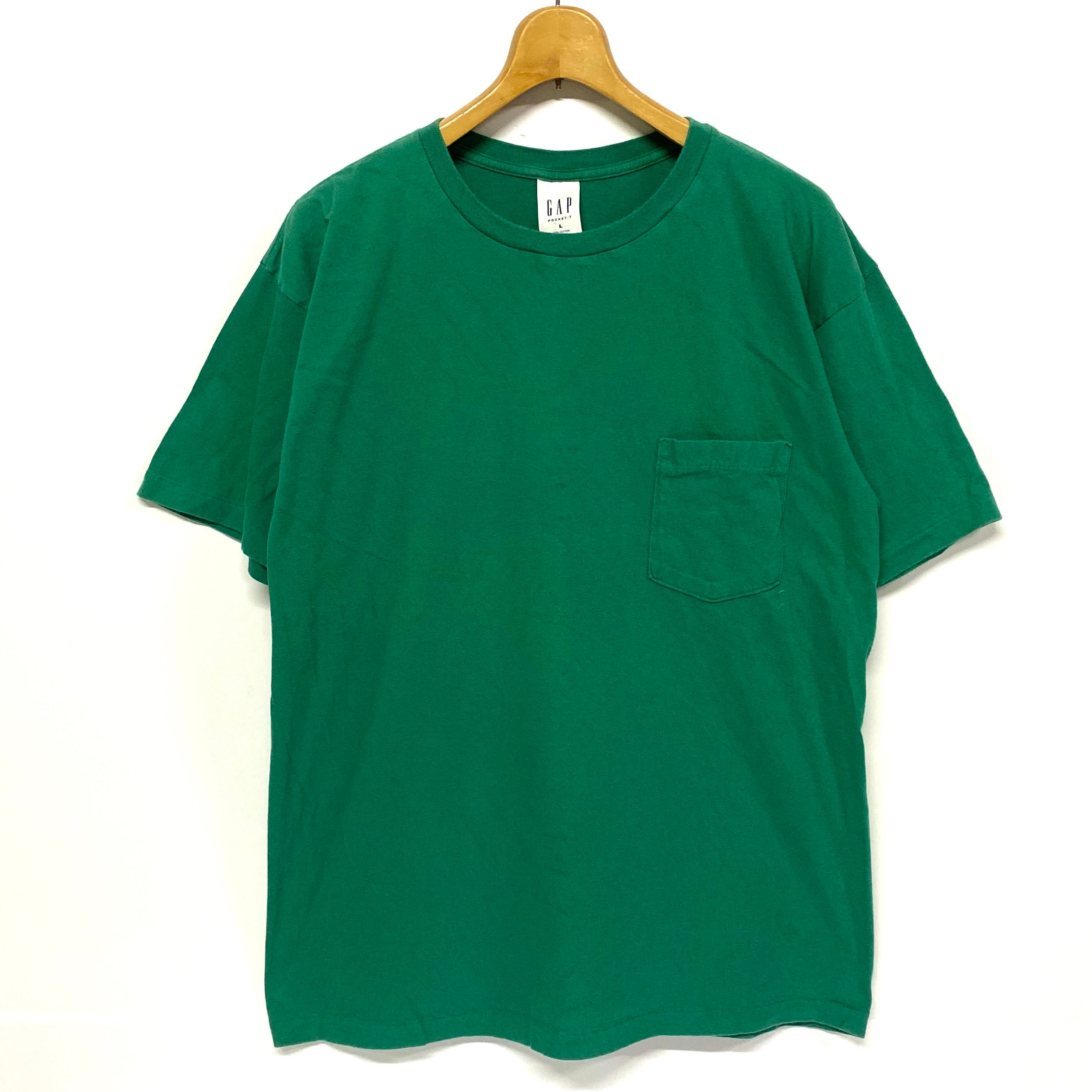 90年代 オールドGAP USA製 GAP ギャップ ポケットTシャツ メンズL【T