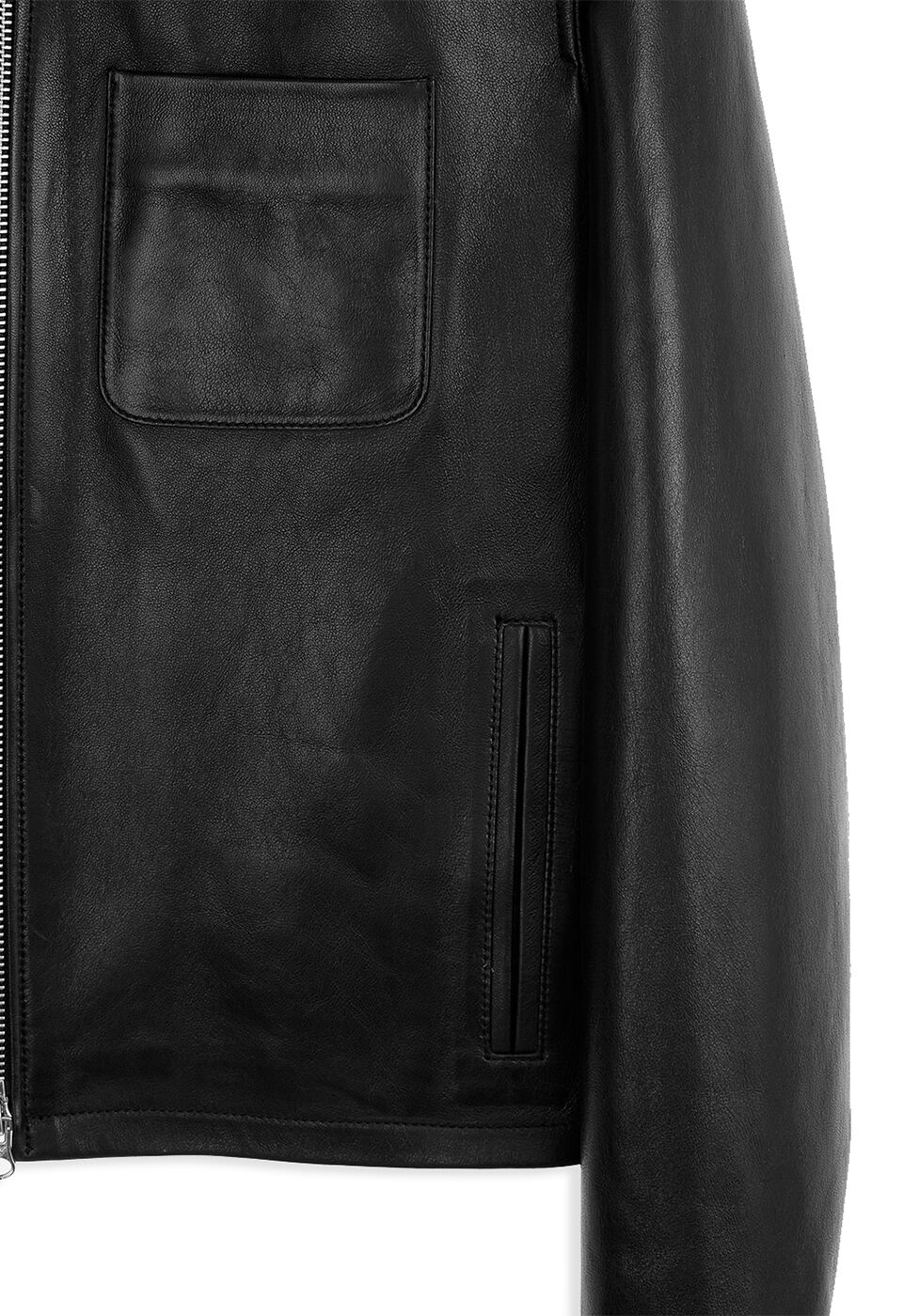 OPEN YY] CLASSIC LEATHER ZIP JACKET, BLACK 正規品 韓国ブランド