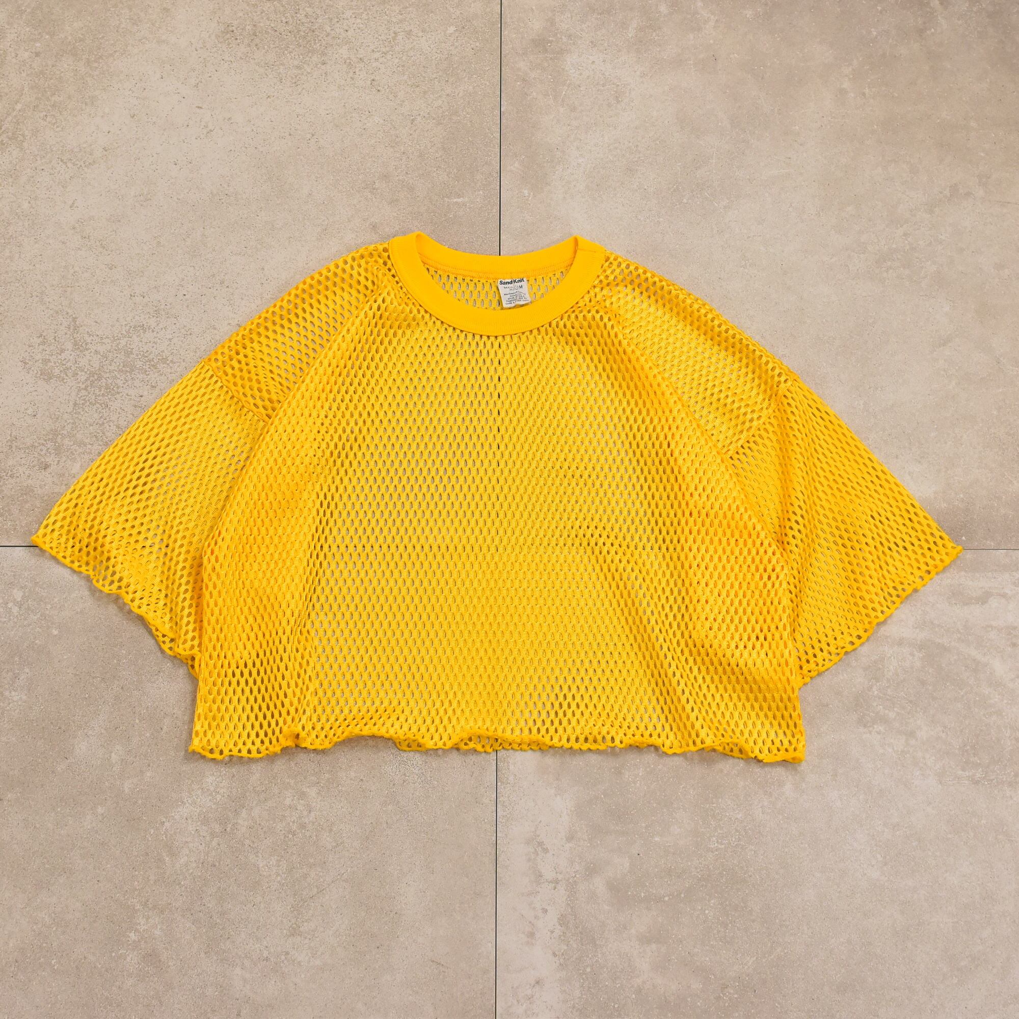 90s USA Sand-Knit short length mesh T-shirt 古着屋 grin days memory 【公式】古着通販  オンラインストア