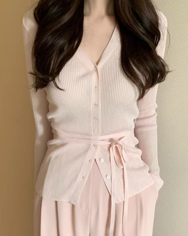 Elegant Rib Cardigan