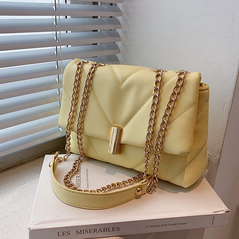 サマースタイルチェーン 夏物 スクウェア メッセンジャーバッグ 手作りハンドバック7617867221