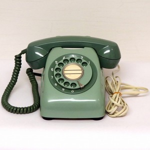 緑電話機・ダイヤル式・600-A・No.200214-55・梱包サイズ60