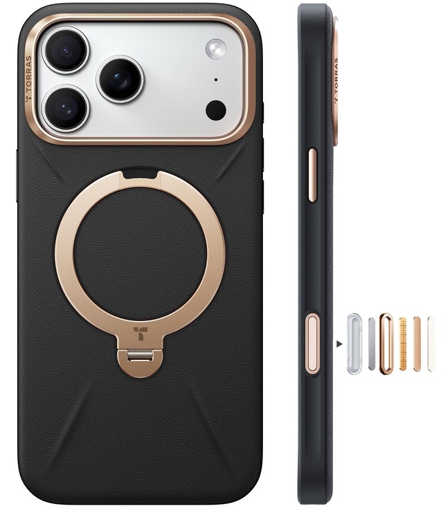 TORRAS iPhone 18 Pro Max 用 ケース「Ostand Q3 レザートーン」新感覚レザー MagSafe対応 指紋防止