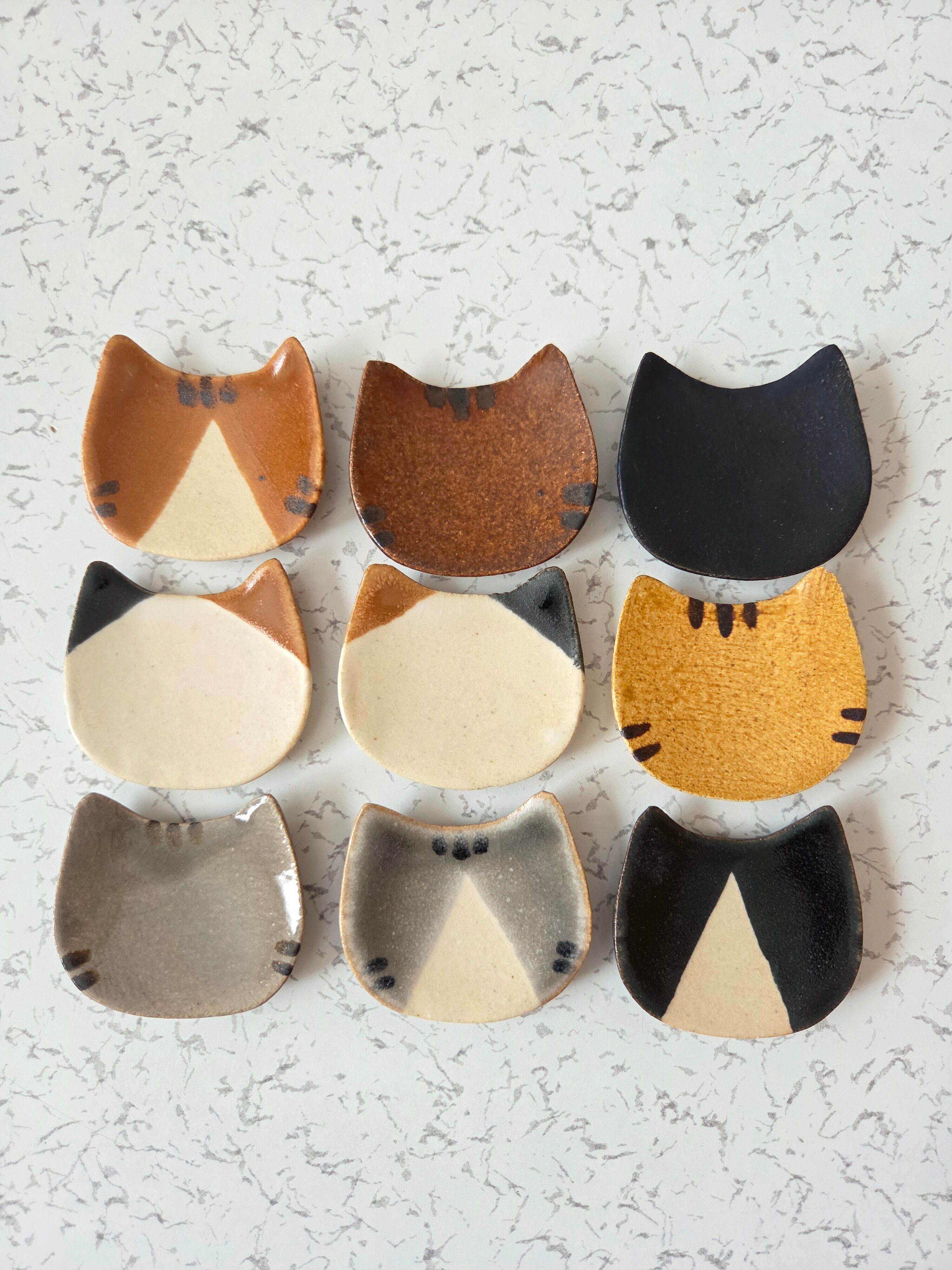 isaポタ 猫顔スプーン置き | ねこ雑貨ねこちる