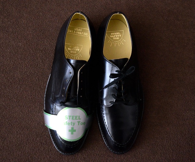 DEAD STOCK 60s STEEL TOE WORK SHOES 8EEE