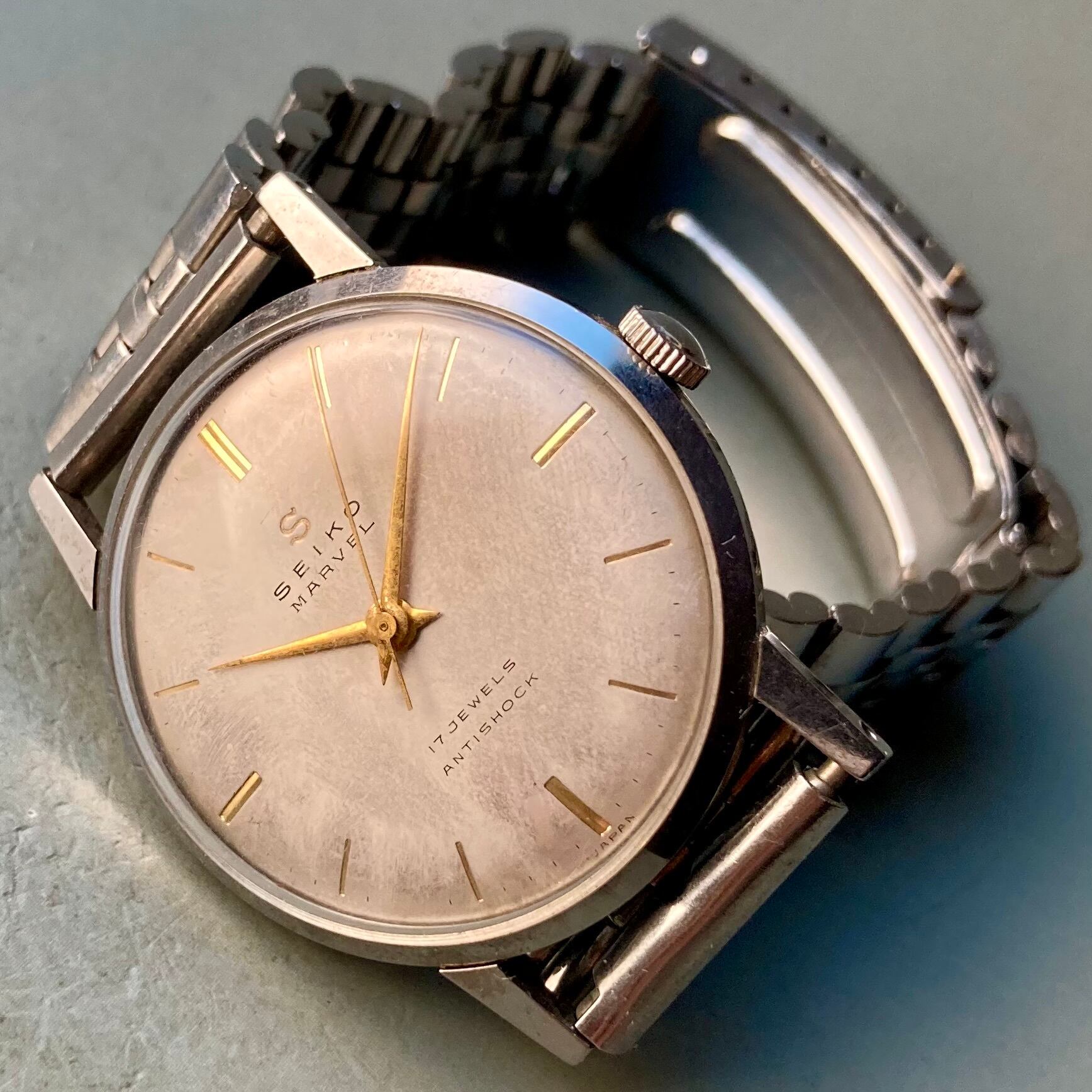 動作品】セイコー マーベル 腕時計 1959年 昭和34年 手巻き メンズ 