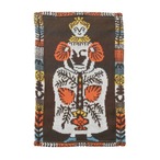 ひびのこづえ コットンニットハンカチ / LADY ブラウン 約14x22cm 綿100% KH24-06