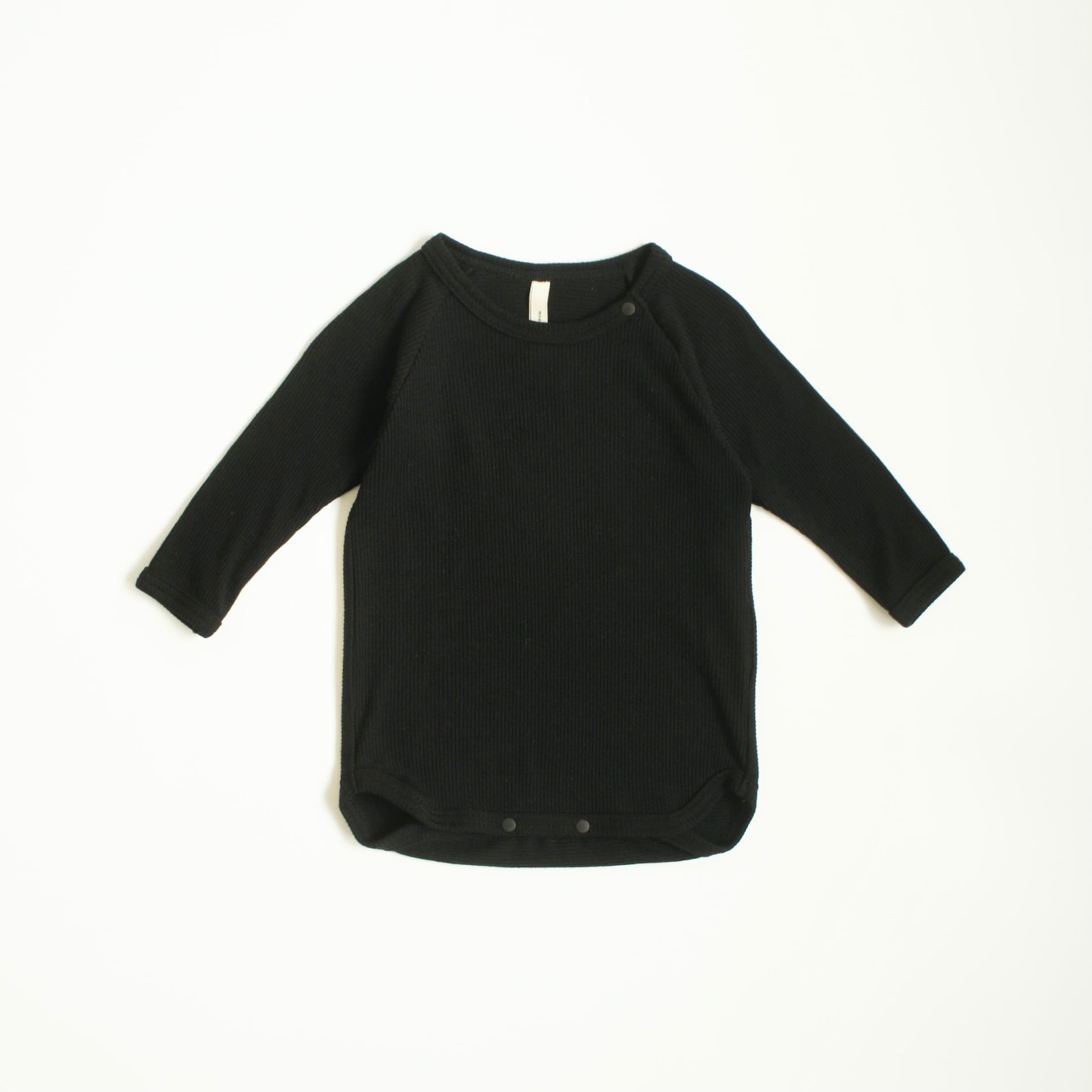 【 BABY 】〈 MOUN TEN. 25AW 〉wool rib longsleeve "ロンパース" / black