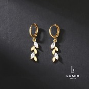 【数量限定アイテム】リーフシャインドロップピアス
