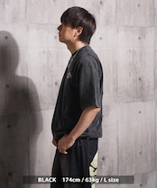 ◆硫化染め カットオフアップリケ Tシャツ◆ng-96225