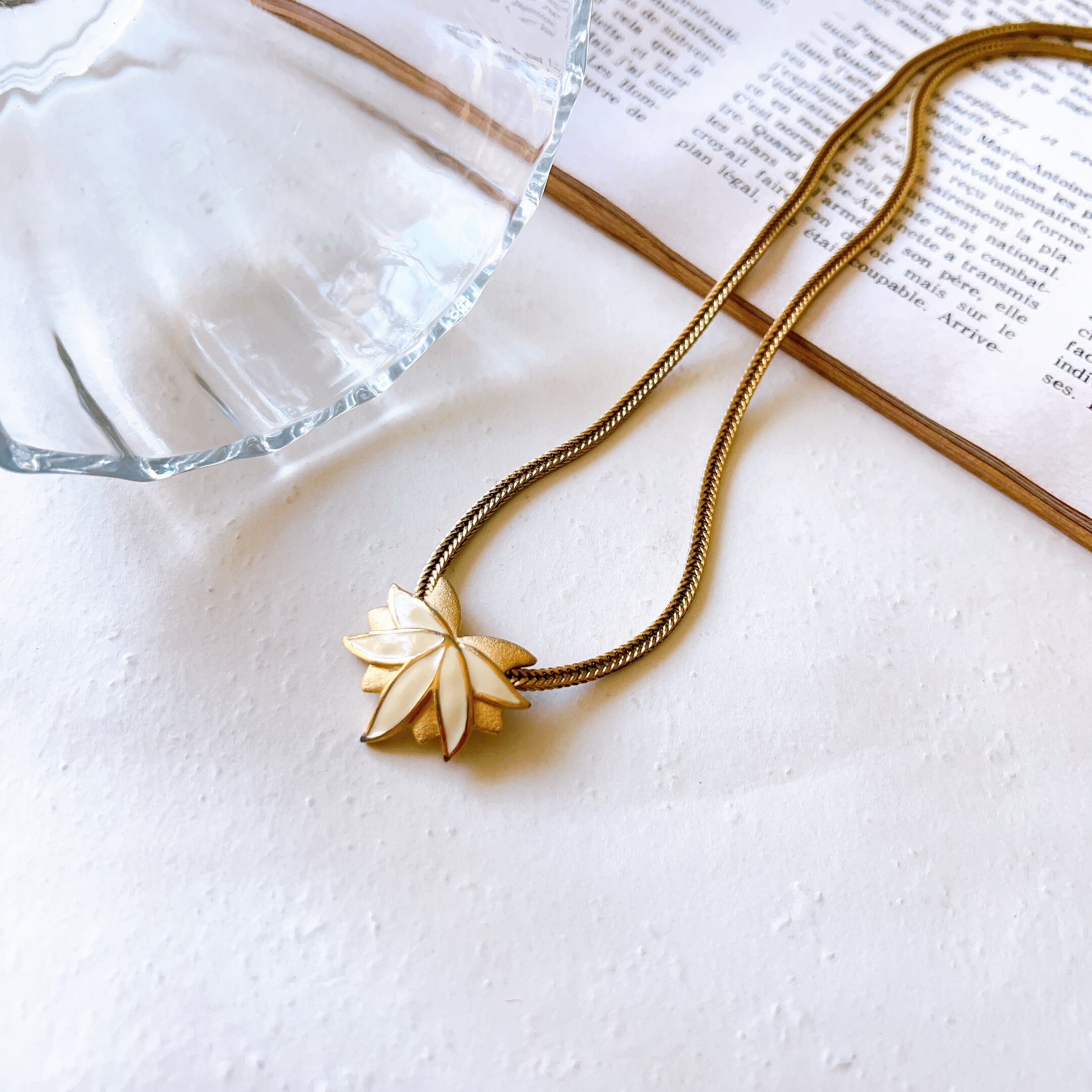 NM25-【 MONET 】モネ・ヴィンテージネックレス Lotus flower NM25-【 MONET 】モネ・ヴィンテージネックレス Lotus flower