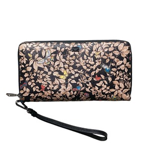DOLCE&GABBANA botanical print leather travel wallet