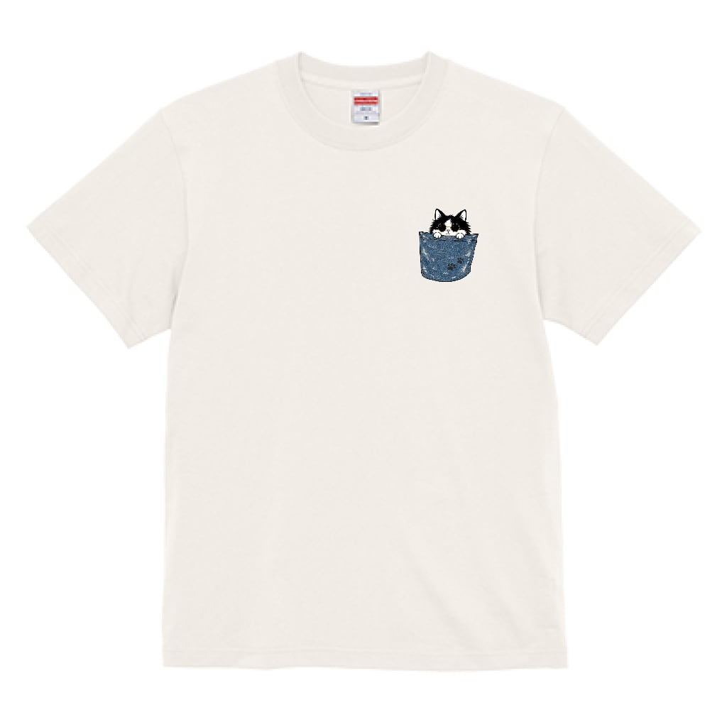 【デニムポケット風】半袖 Tシャツ(OF00424)(1COLOR)