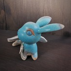 翼の葉影うさぎと小鳥 no.47 turquoise