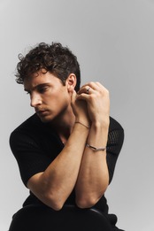 【Open luxe signet bangle】/ SILVER