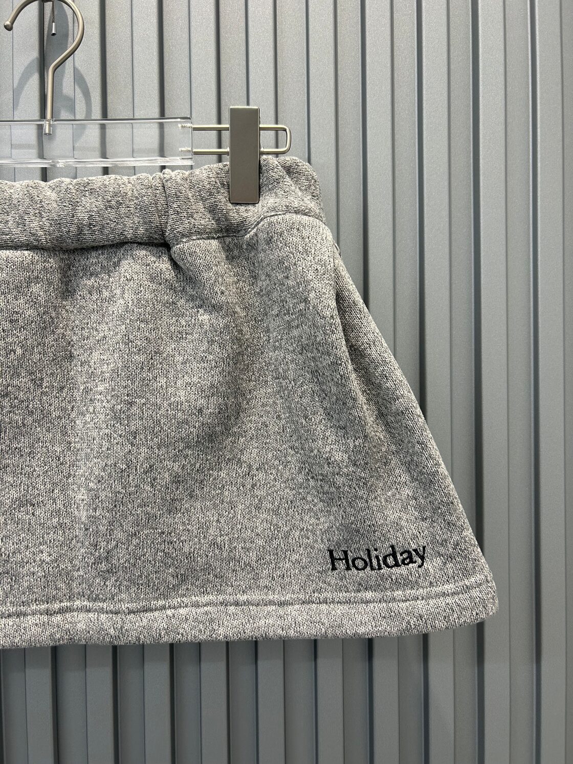 HOLIDAY/THERMAL PRO FLEECE TUCK MINI SKIRT(H.Gray)) | Pay ID