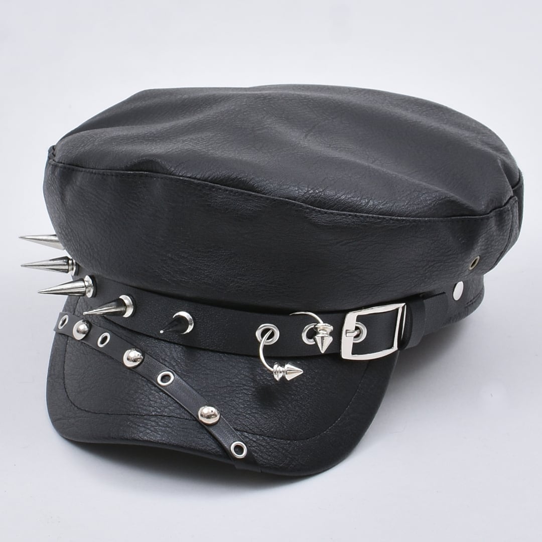 1/5新着】スパイクベルトレザーキャスケット | VOLCAN&APHRODITE