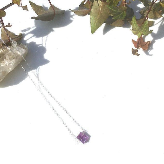 【一点物】✦2月の誕生石✦⋆.· Natural Beauty ― SV925リバーシブルのアメジストネックレス⋆.·✦