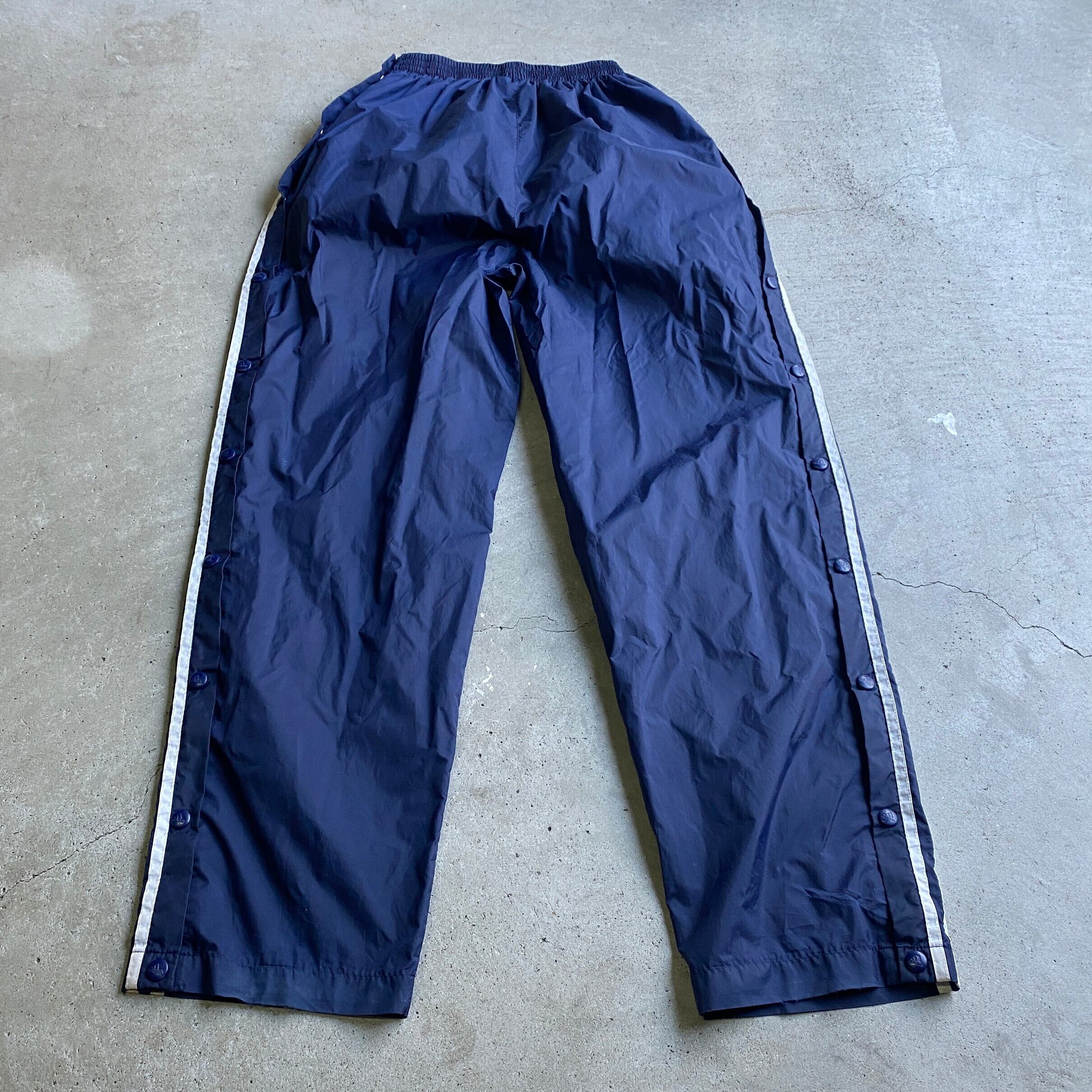 90's VINTAGE adidas サイドスナップ ナイロンパンツ