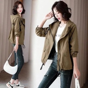アウター ジャンパー マウンテンパーカ レディース ファッション 春 秋 ブラウン グリーン ウインドブレーカー オシャレ お出かけ アウトドア レジャー こなれ感 カジュアル ジップ ゆったり