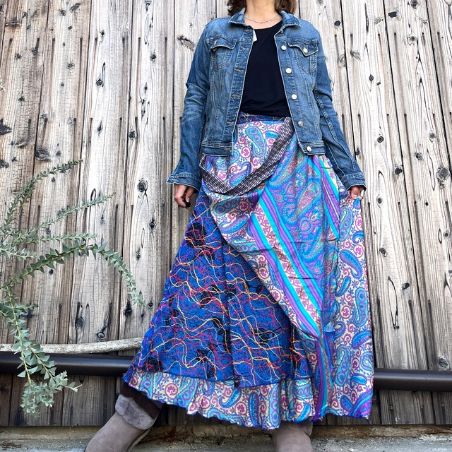 シルク巻きスカート6212