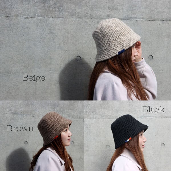 手編みキット】 ロービングバケットハット (glittknit-14) -glitt
