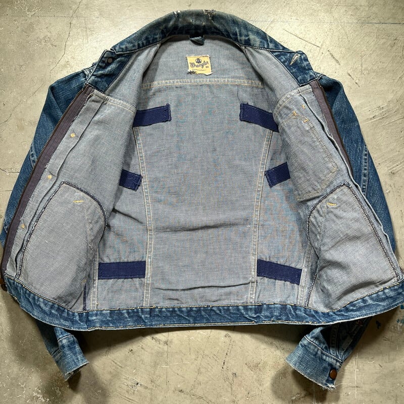 50's~ WRANGLER ラングラー 11MJZ デニムジャケット 前期 縦ベル