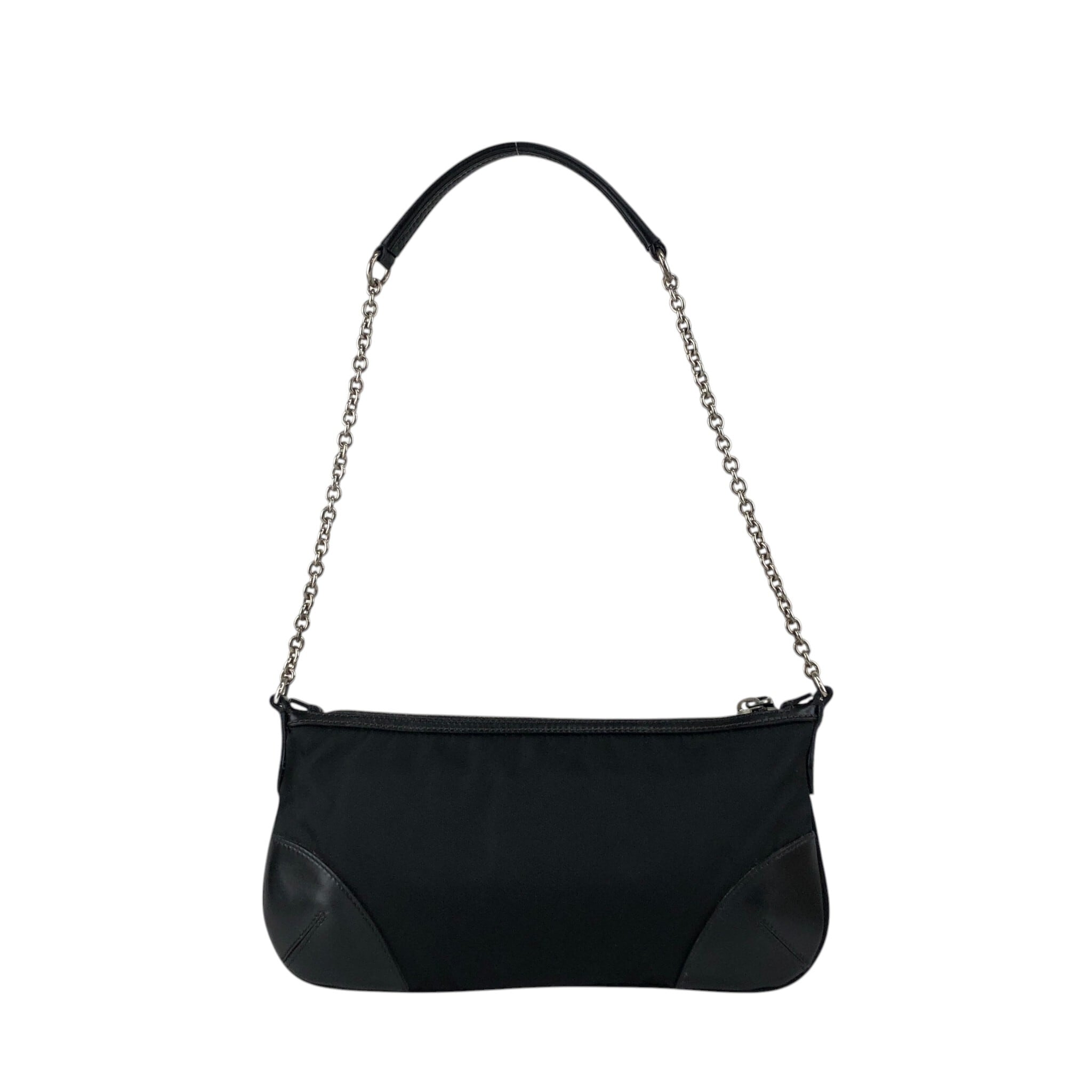 PRADA プラダ ショルダーバッグ ブラック トライアングルロゴ PVC