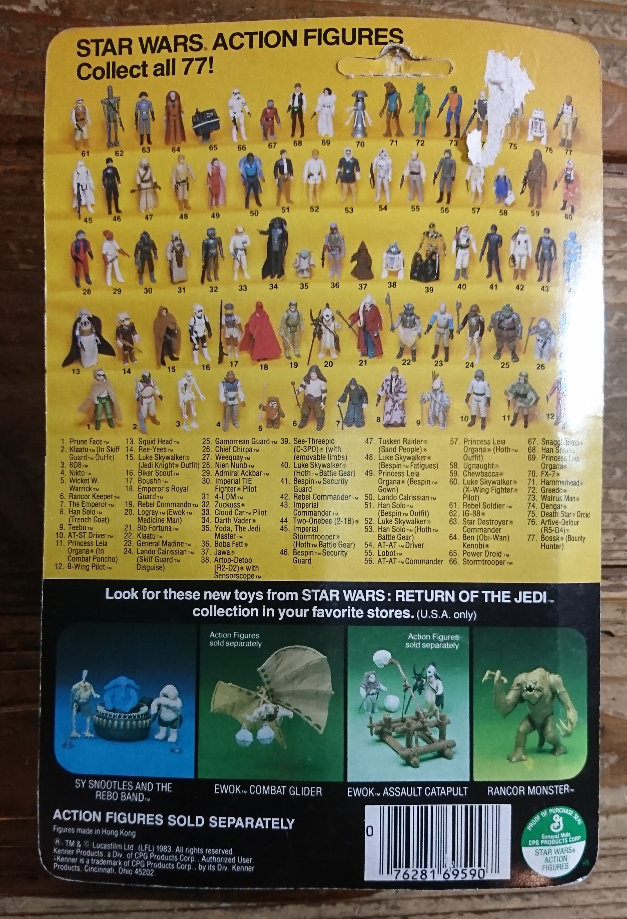 Rancor Keeper Vintage Star Wars Figure Loose Complete Kenner