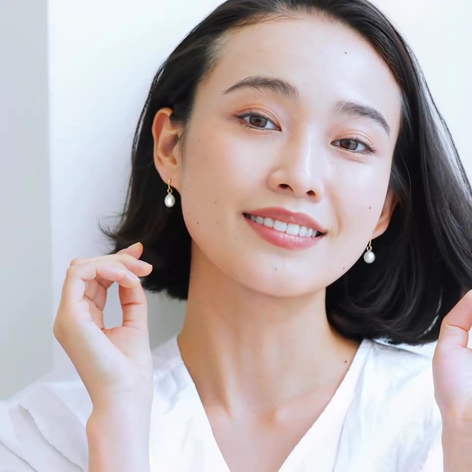 パールのしずく 淡水パール ピアス / イヤリング