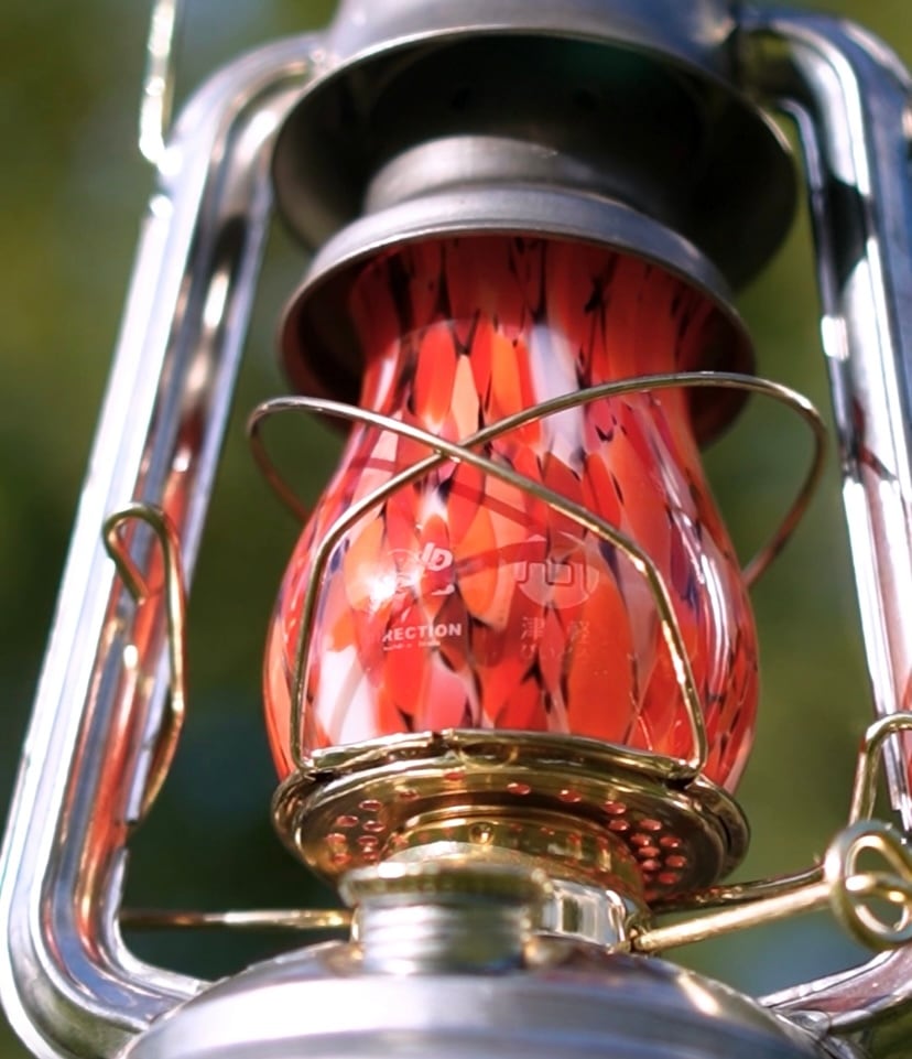 津軽びいどろランタングローブ 【紅葉】Type1 DIRECTION × 津軽