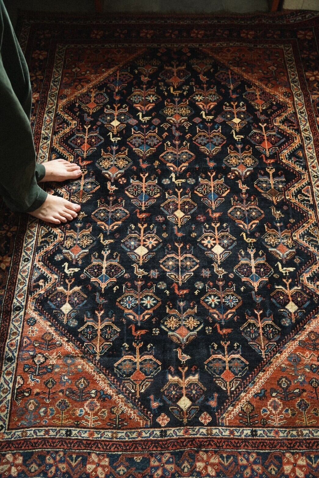 1349-Semi Antique Afshar rug