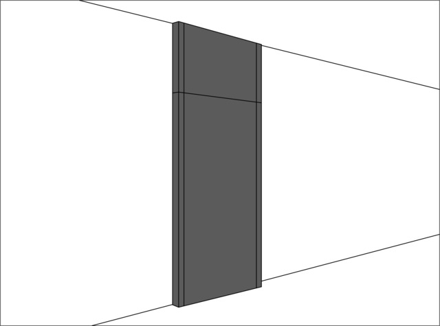 バックボード・カラー・W700タイプ（W700+W42）×H2500（mm）COS-PA0725
