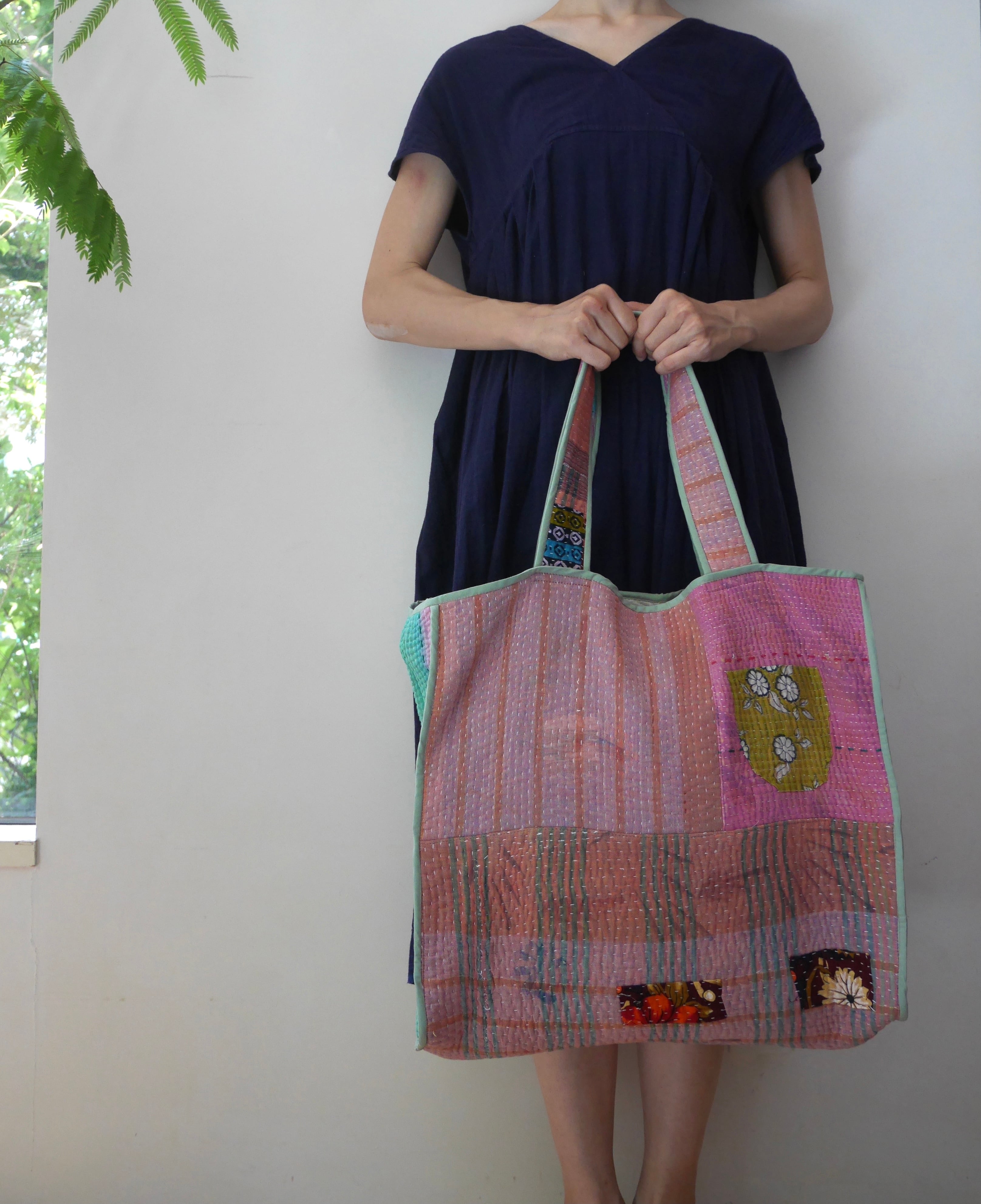 ラリーキルト・トートバッグ（大）・A | yuj handicrafts