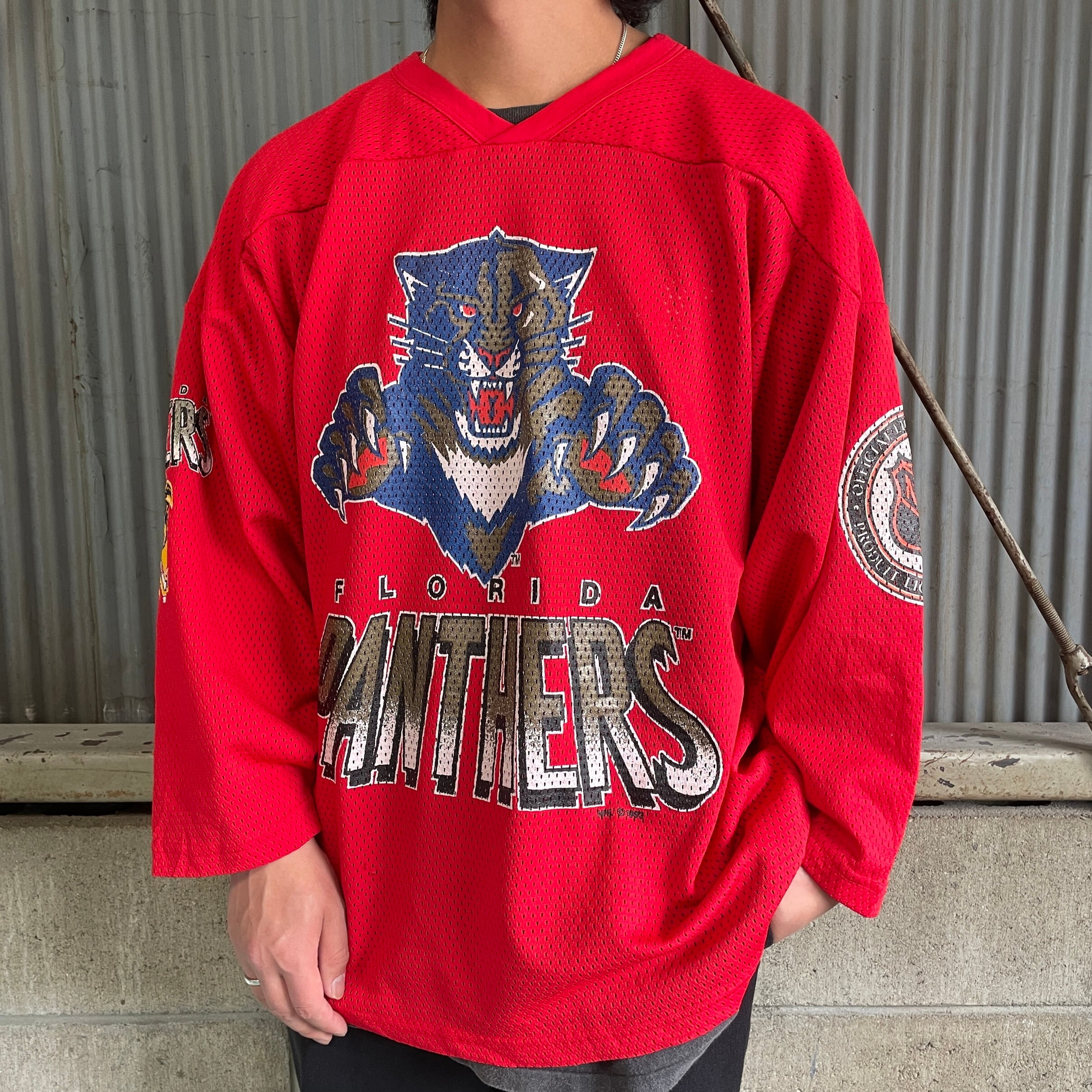 90年代 カナダ製 CCM NHL フロリダ・パンサーズ メッシュ ホッケーシャツ メンズL 古着 FLORIDA PANTHERS 90S  ヴィンテージ ビンテージ ゲームシャツ ユニフォーム チーム系 レッド 赤色【ゲームシャツ】【FSS2308-30】 | cave ...