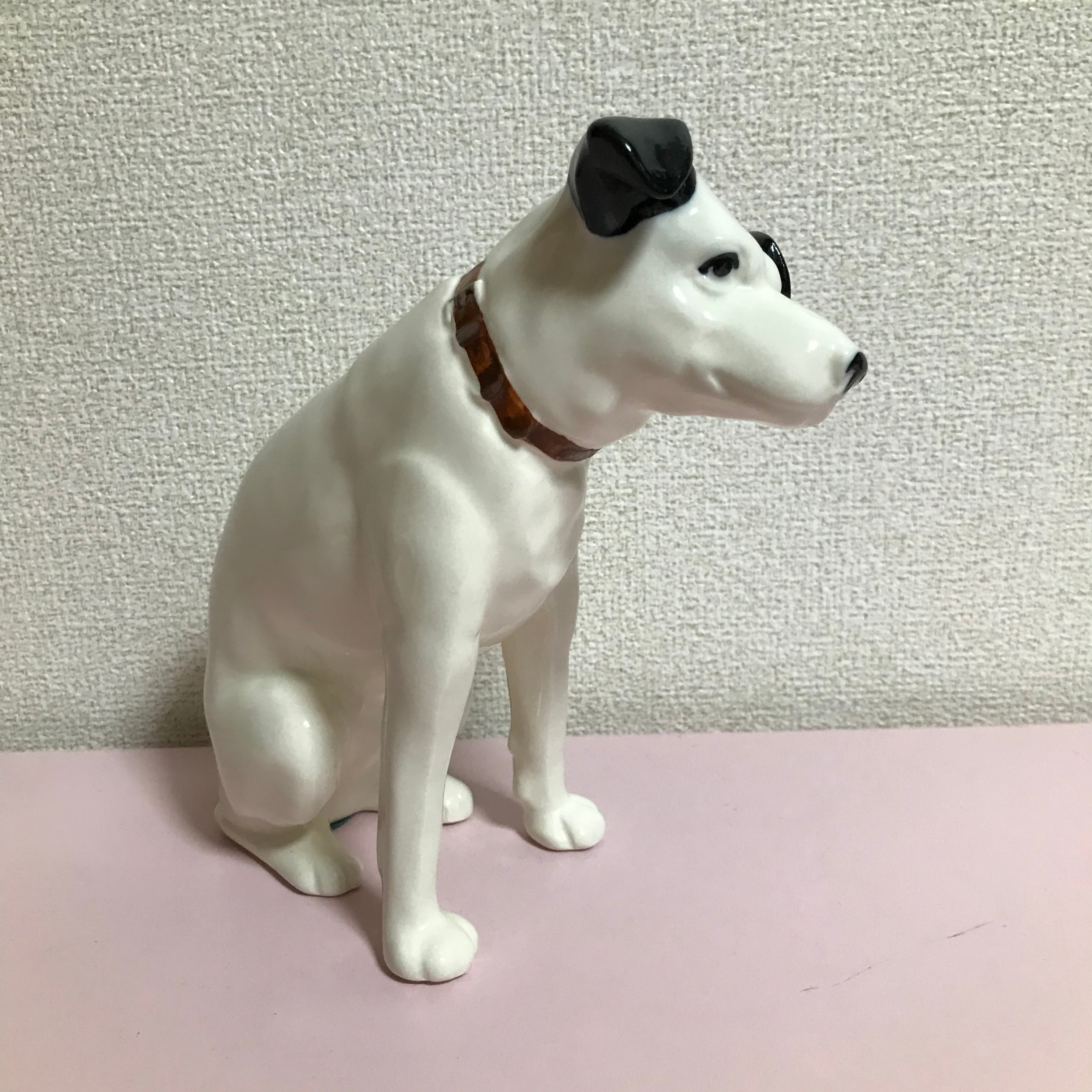 昭和レトロ ビクター犬 ニッパー君 陶器の置物 | Honey Antique