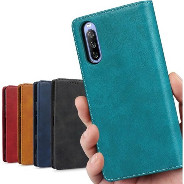 Xperia 10 III ケース 手帳型 Xperia10III ソニー SO-52B doo SOG04 au A102SO カバー 対応 エクスぺリア Xperia 10 lll 手帳 xperia10iii SO52B エクスぺリア Xperia103 エクスぺリア10III スマホケース case 適用 iCoverCase マグネット カード 落ち着いた色 レトロ ターコイズ 2788