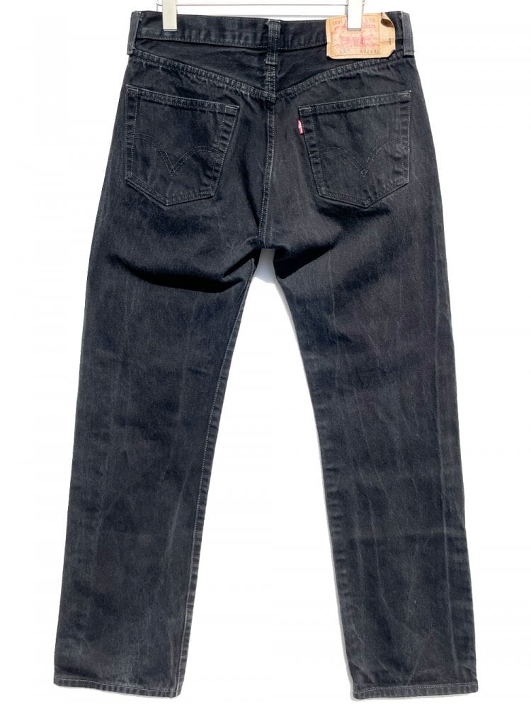 Levis 501 Black [Levis 501-0660 Made in Egypt] Vintage Black Denim Pants  W-32 L-32 | beruf