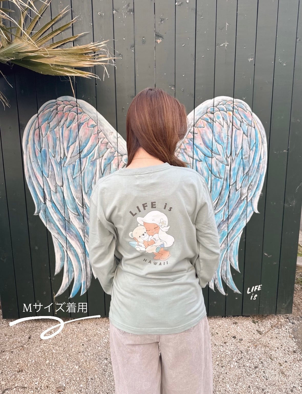 LIFE is × mapuaコラボ surf bear ロンT ¥7,990(8,789)