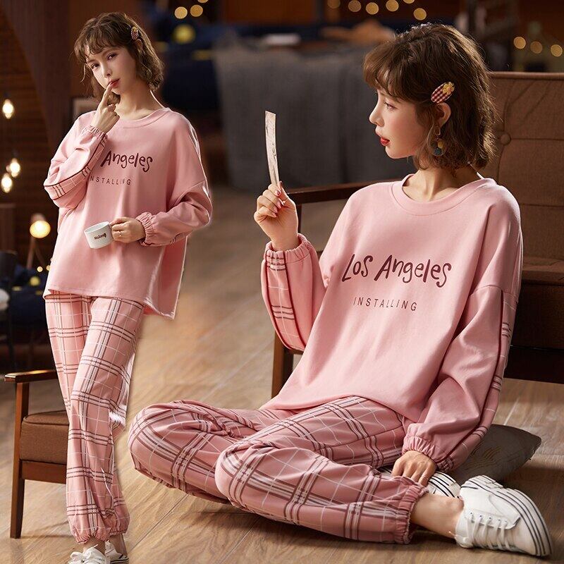 【新作】【送料無料】 綿100％マタニティナーシングパジャマセットスウィートキュートパジャマスーツ妊婦春妊娠ホームラウンジウェア コットン 大人ガーリー カジュアル スプリング 春物 AL expec447145557575